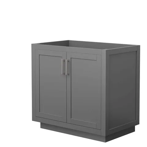 Miranda 35.25 in. Single Bath Vanity Cabinet in Dark Gray