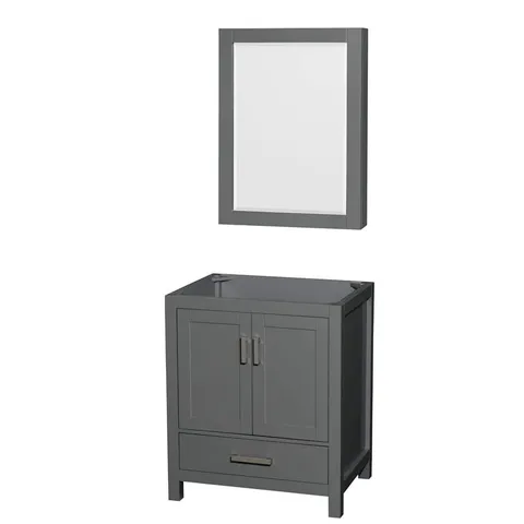 Sheffield 29" Single Bath Vanity Cabinet in Dark Gray