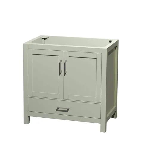 Sheffield 35 in. Single Bath Vanity Cabinet in Light Green