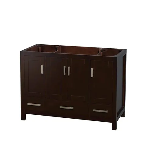 Sheffield 47 in. Espresso Bathroom Vanity Cabinet (No Top)