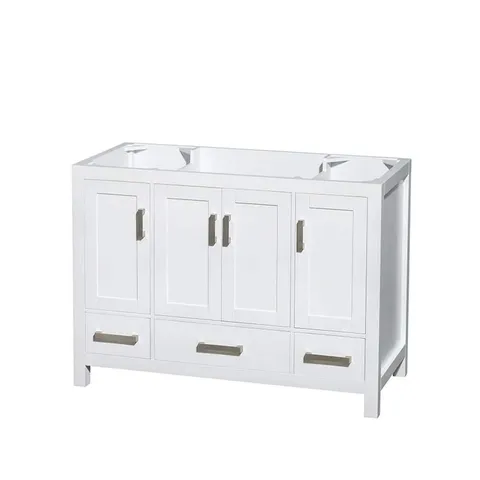 Sheffield 47 in. Single Bath Vanity Cabinet in White