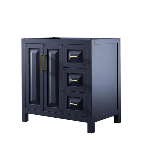 Daria 35 in. Single Bathroom Vanity Cabinet in Dark Blue