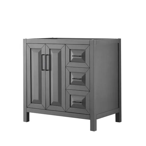 Daria 35" Single Bath Vanity Cabinet, Dark Gray