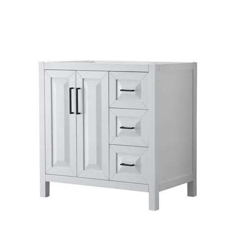 Daria 35" Single Bath Vanity Cabinet, White