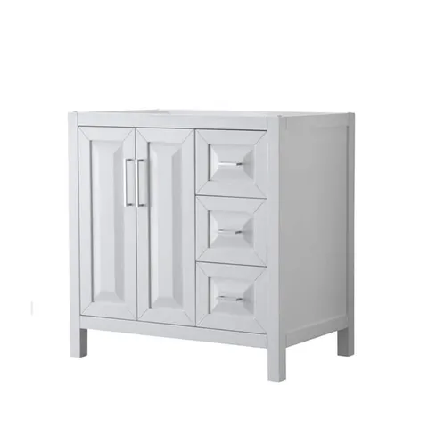 Daria 35 in. Single Bathroom Vanity Cabinet in White