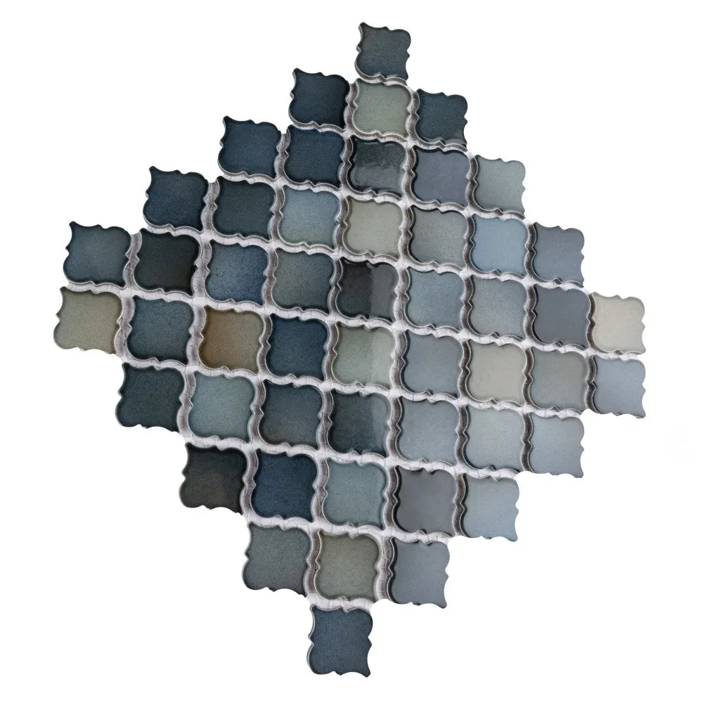 Merola Tile Hudson Tangier Atlantis 12-3/8 in. x 12-3/8 in. Porcelain Mosaic Tile (10.96 sq. ft. / Case), photo 7 of 8