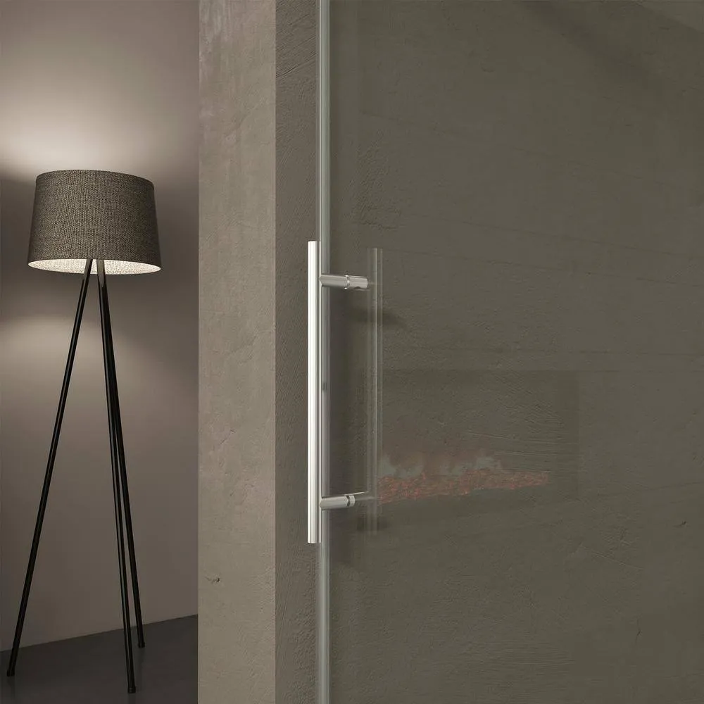 Xspracer Victoria 56-60 in. W x 76 in. H Sliding Frameless Shower Door in Chrom Finish with Clear SGCC Tempered Glass, photo 9 of 11