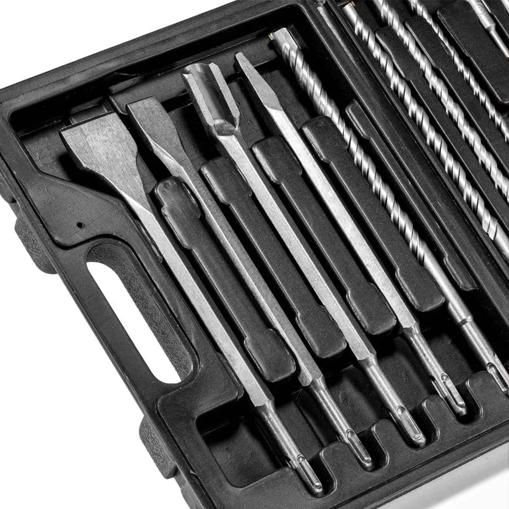 XtremepowerUS SDS-Plus Steel Rotary Hammer Drill and Chisel Metric Bit Set (17-Piece), photo 3 of 8
