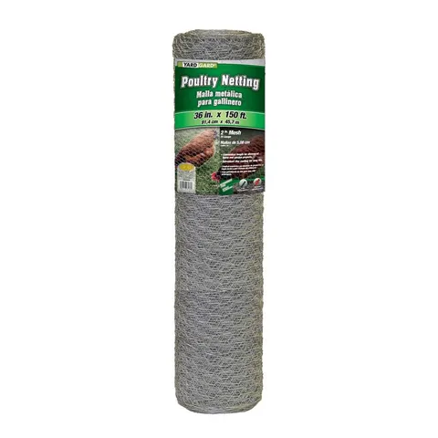 3 × 150 ft 20-Gauge Galvanized Steel Poultry Netting 2 in. Mesh
