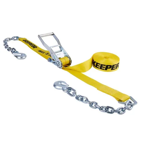 2 in × 27 ft Ratchet Tie-Down with Chain Ends