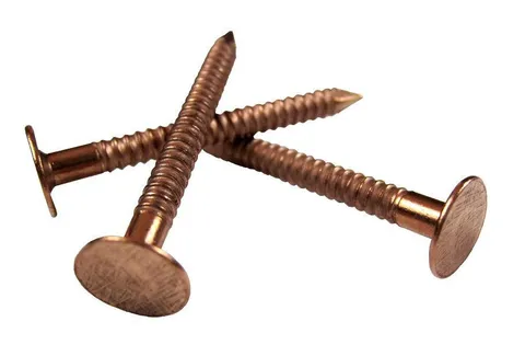 Copper roofing nails (1 in, 5 lb box)
