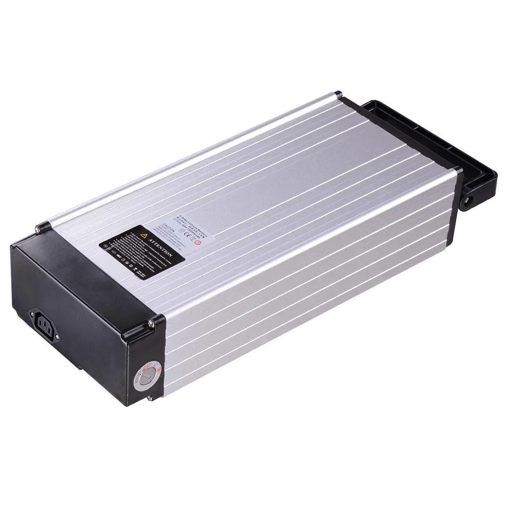 Yescom 48V 14AH Lithium Electric Bicycle Battery Rear Rack Type w/ Holder Charger For 48V 1000W Bike, photo 3 of 9
