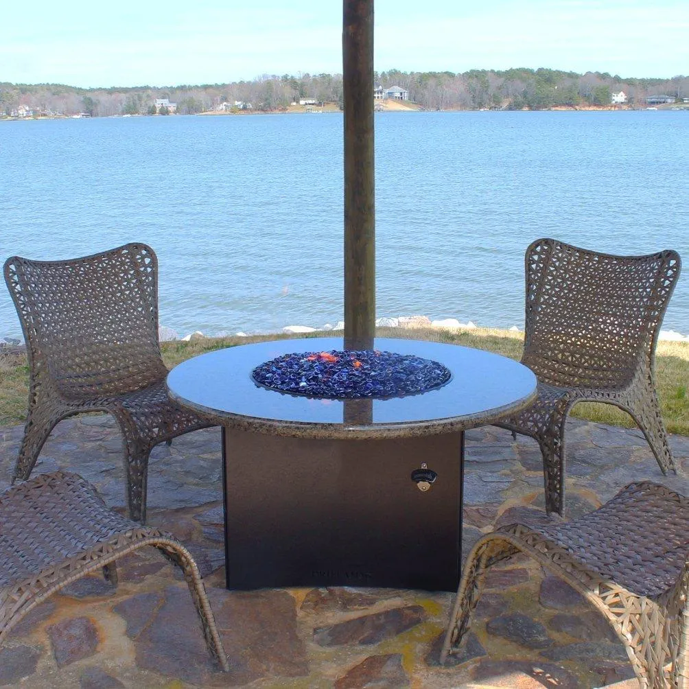 Blue Ridge Brand Fire Pit Glass - Dark Blue Reflective Fire Glass Beads 3/4" - Reflective Fire Pit Glass Rocks - Blue Ridge Brand™ Reflective Glass Beads for Fireplace and Landscaping 3, 5, 10, 20, 50 Pounds, photo 6 of 6