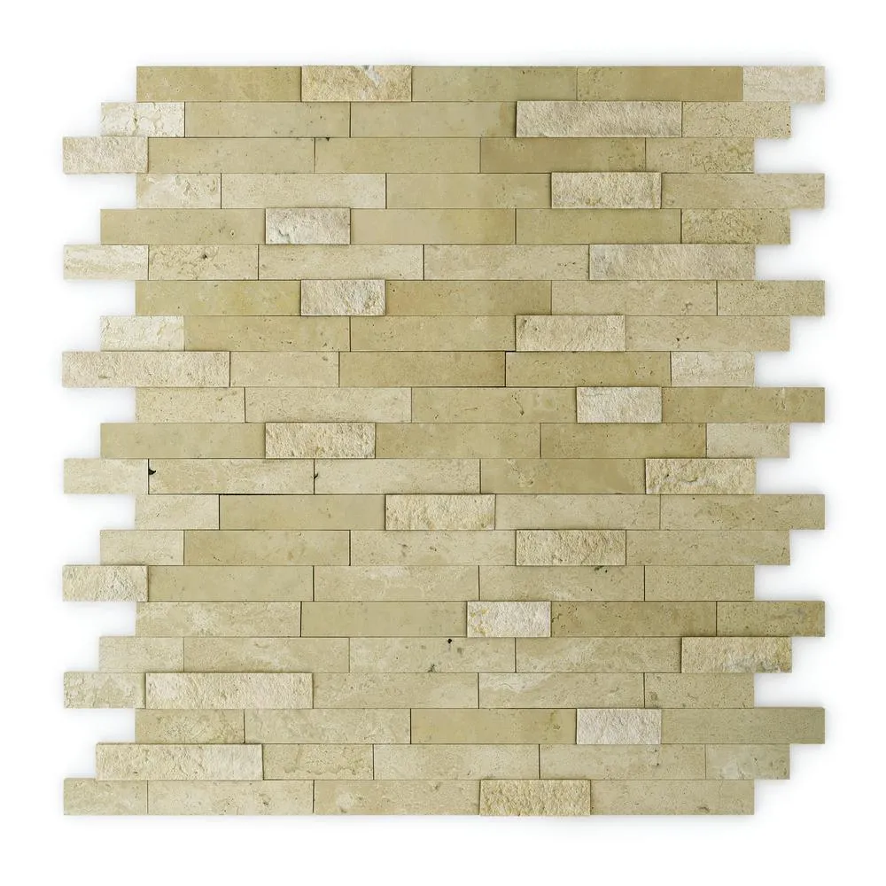 Inoxia SpeedTiles Bengal Brown 11.77 in. x 11.57 in. x 8 mm Stone Self-Adhesive Wall Mosaic Tile (11.4 sq. ft. / case), photo 17 of 23