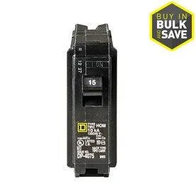 Homeline 15-Amp 1-Pole Standard Trip Circuit Breaker