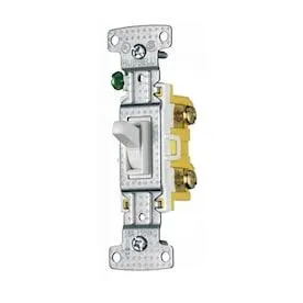 15-amp Single-Pole White Framed Toggle Residential Light Switch