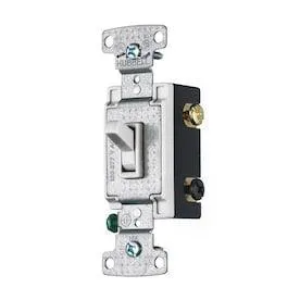 15-amp 4-way White Framed Toggle Residential Light Switch