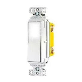 X-Clamp 15-amp 3-way White Rocker Illuminated Residential/Commercial Light Switch