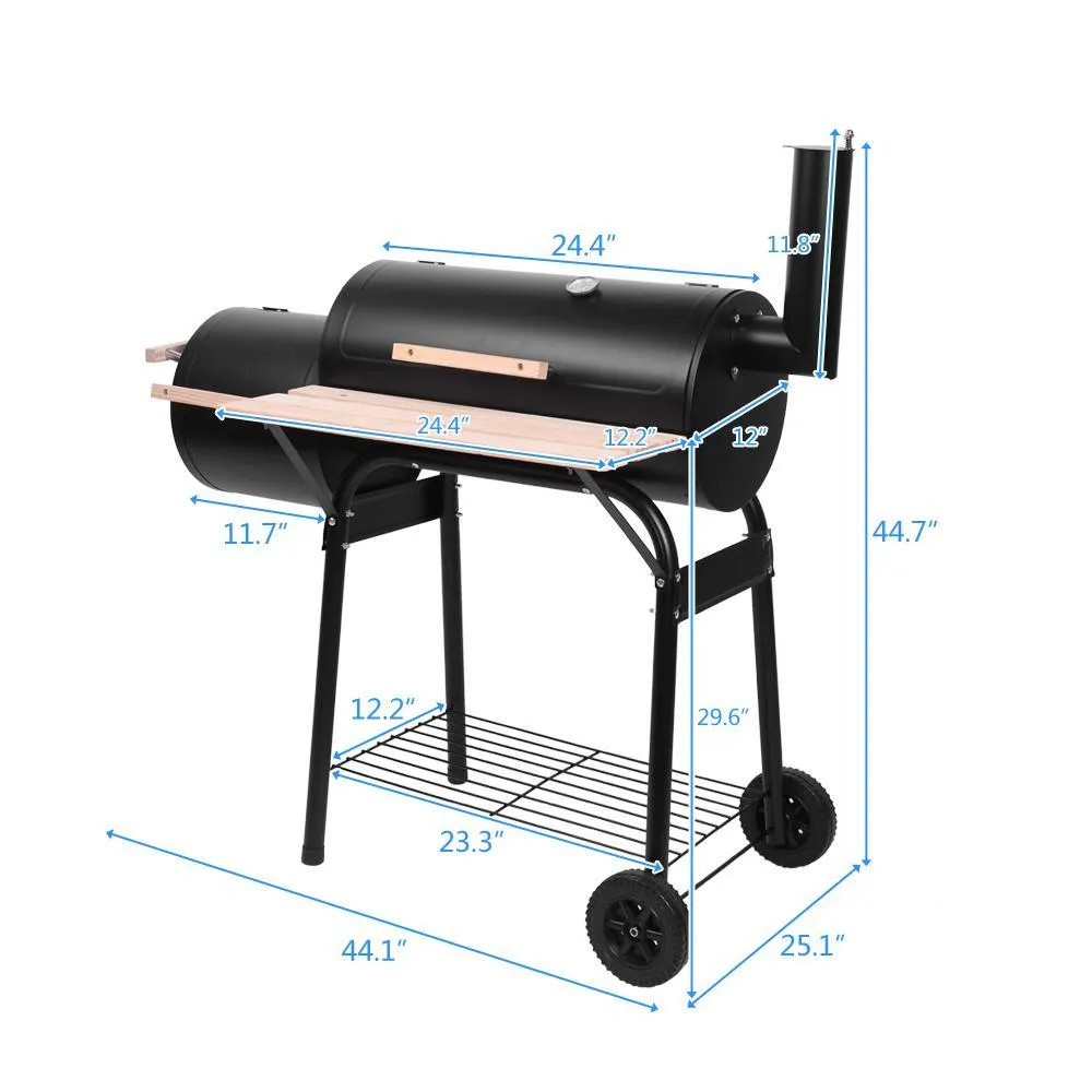 Ktaxon Outdoor Charcoal BBQ Grill Meat Smoker for Patio Backyard, photo 5 of 7