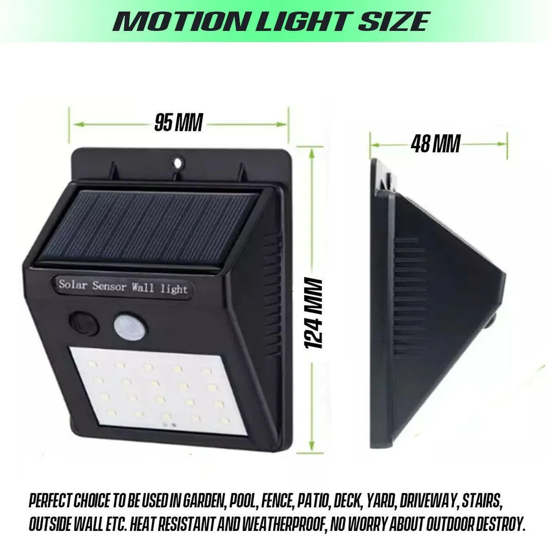UGTPD Solar Wireless Motion Sensor Lights, 20 LED Flood Lights, IP65 Waterproof Wall Lights Security Lights for Outdoor Garden, Patio, Yard, Deck, Garage, Driveway, Fence Easy-to-Install, photo 6 of 9