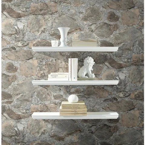 Weathered Stone Peel and Stick Wall Wallpaper