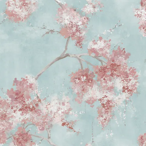 Weeping Cherry Tree Blossom Peel and Stick Wallpaper