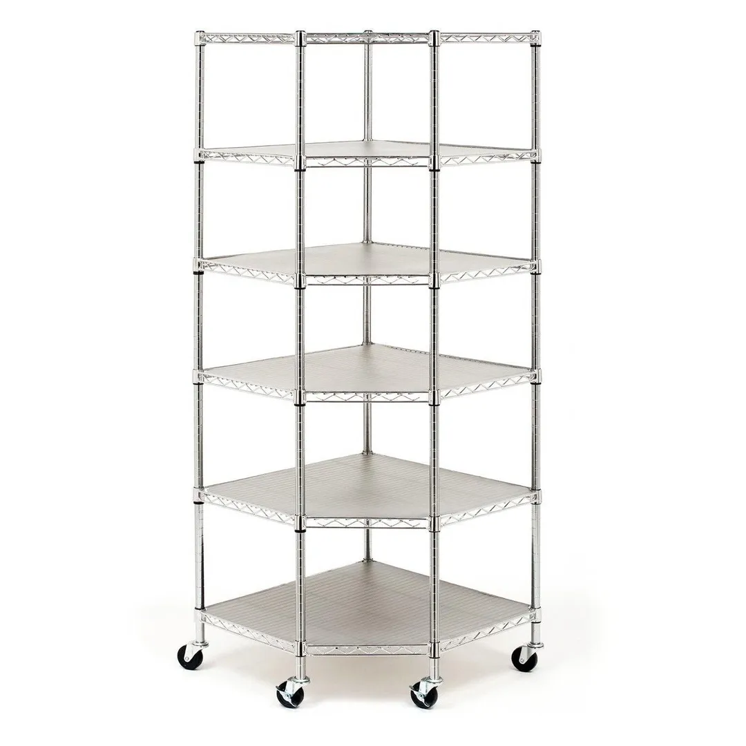 Zimtown 6 Tire Heavy Duty Wire Steel Corner Shelf Garage Storage Rack, photo 2 of 5