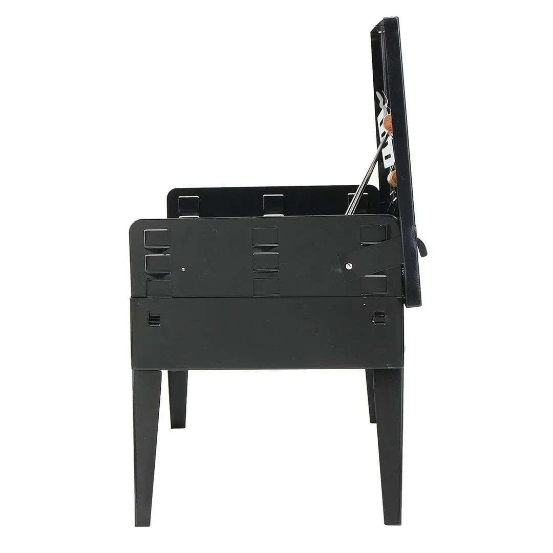 18  Portable BBQ Charcoal Grill Stove BBQ Backyard Patio Outdoor Cooker Tabletop Camping Barbecue, photo 2 of 8