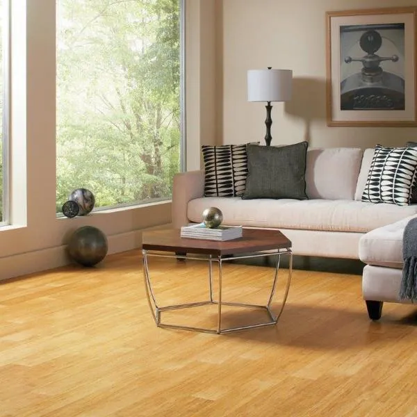 Home Legend Strand Woven Natural 3/8 in. Thick x 4-3/4 in. Wide x 36 in. Length Click Lock Bamboo Flooring (19 sq. ft. / case), photo 3 of 7