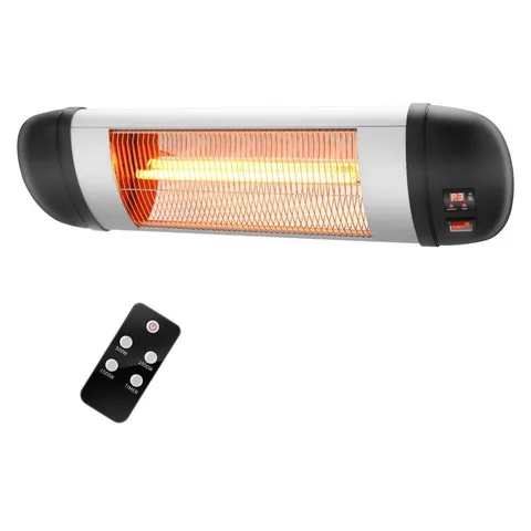 1500W Wall Mounted Electric Patio Heater with Remote Control