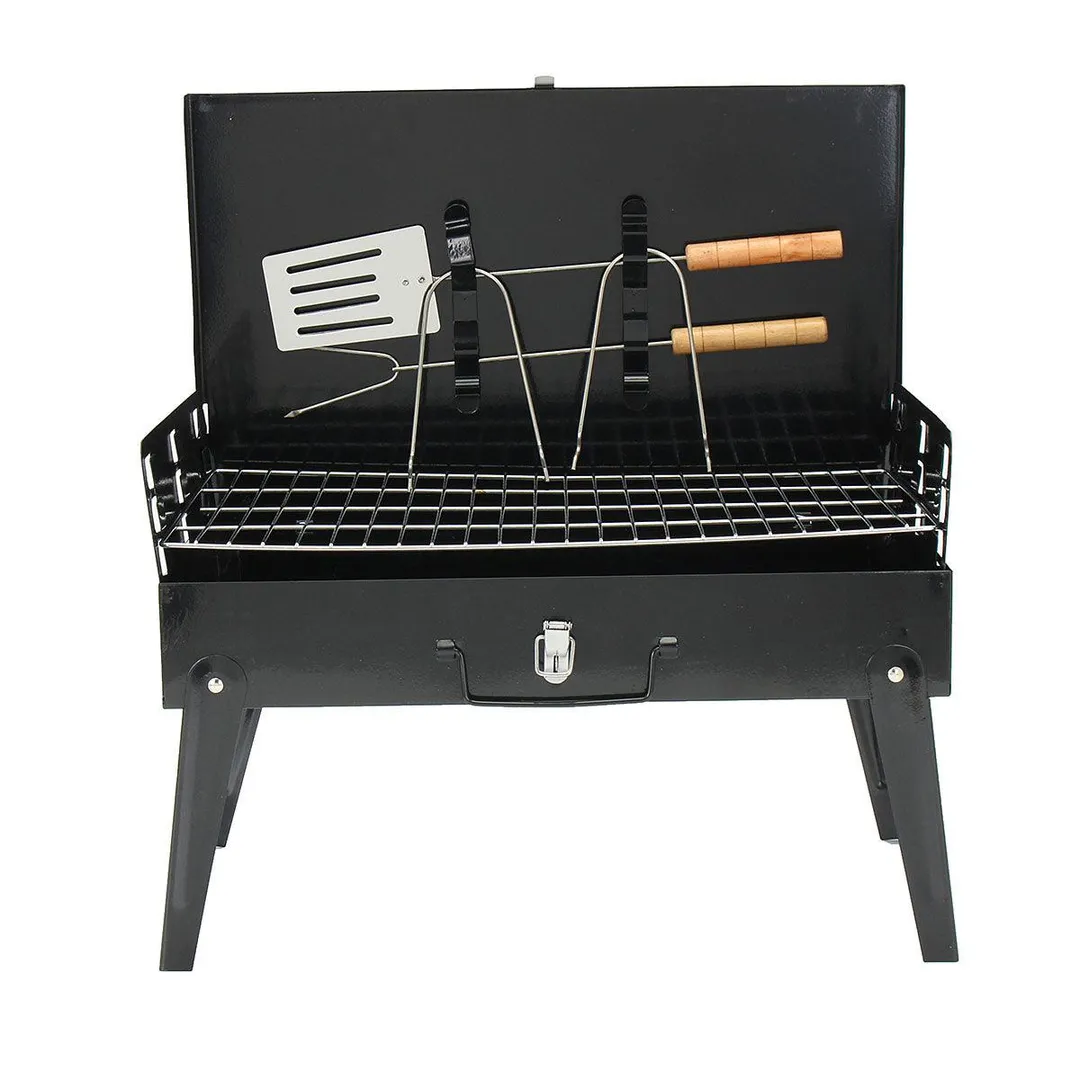 18  Portable BBQ Charcoal Grill Stove BBQ Backyard Patio Outdoor Cooker Tabletop Camping Barbecue, photo 5 of 8