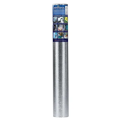 48 in wide · 10 ft long R-1.1 to R-4.2 Reflective Radiant Barrier Insulation Roll 40 sq ft