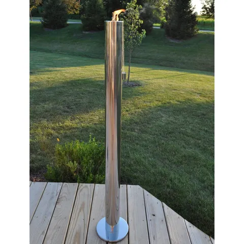Polished Milan Floor Torch