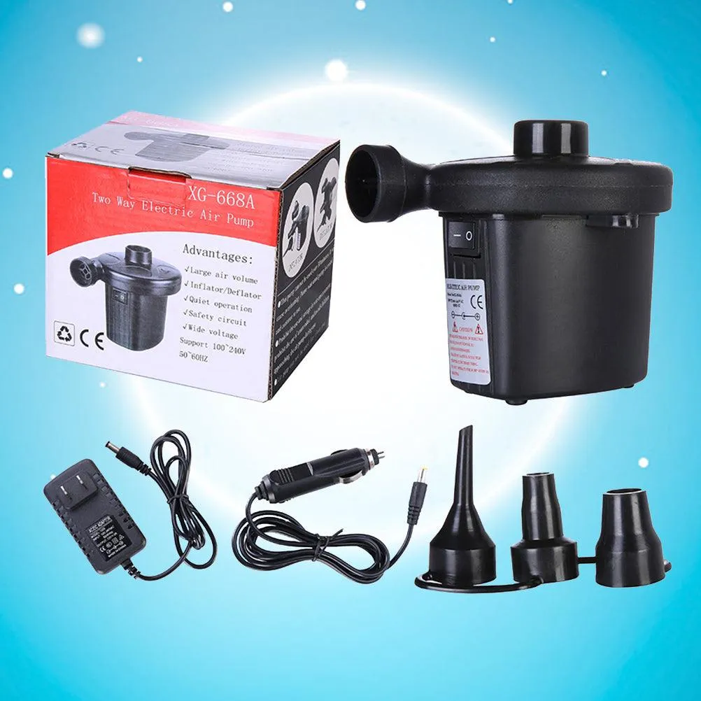 Pixnor Electric Air Pump Inflate Deflate Pumps Car Inflator Electric Pump Quick-Fill Air Pump for Air Mattresses Paddling Pools Beach Toys, photo 4 of 6
