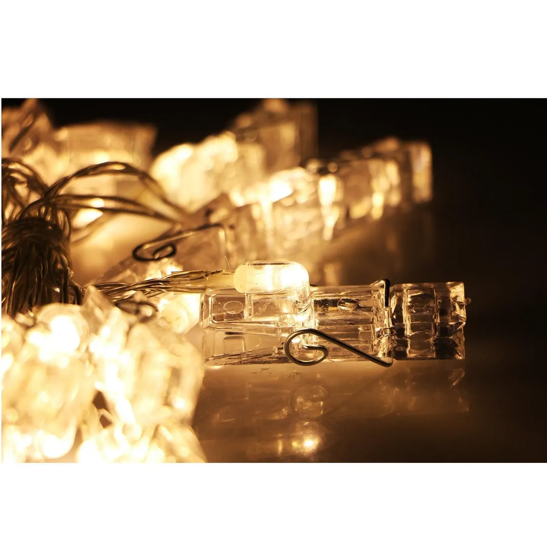 EEEkit 20 LED Card Photo Clip String Fairy Lights Battery Christmas Party Wedding light, photo 7 of 8