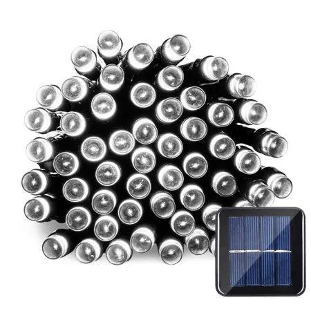 Qedertek Christmas Solar Lights LED Solar String Lights,39ft 100 LED Fairy Outdoor String Lights Decorative Lighting for Home,Lawn,Garden,Wedding,Patio,Party,and Holiday Decorations (White), photo 3 of 7