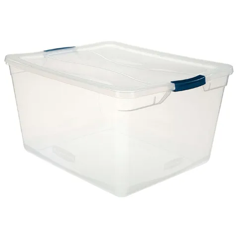 Rubbermaid Cleverstore 12.25 in high · 18.625 in wide · 23.5 in deep Stackable Storage Tote