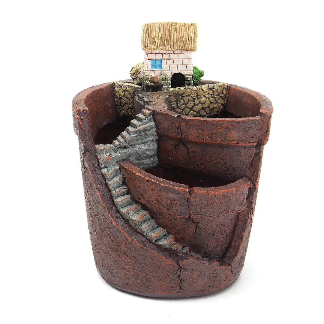 10x12CM Sky Garden Small House Succulent Green Plant Planter Herb Flower Basket Bonsai Pot Home Decor, photo 6 of 8