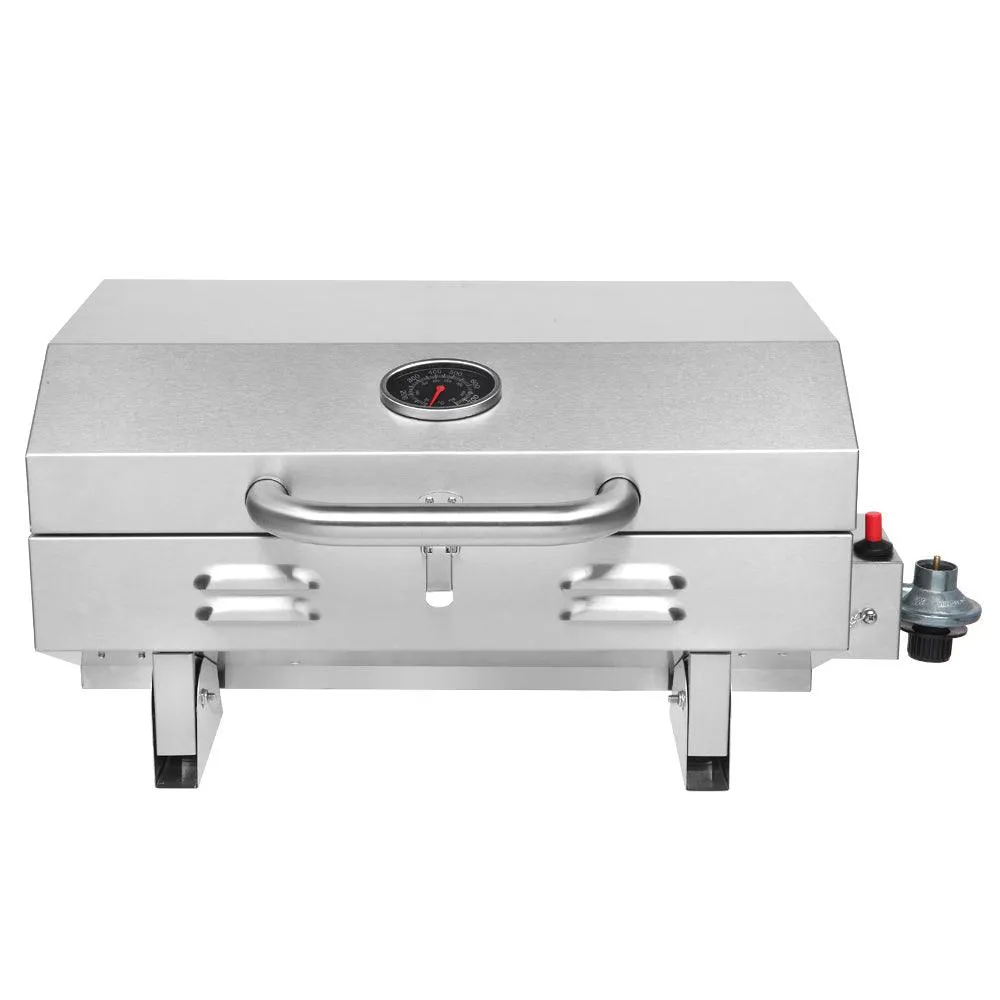 Zimtown Outdoor Tabletop Stainless Steel Propane Gas Grill Portable Single Burner, photo 4 of 8