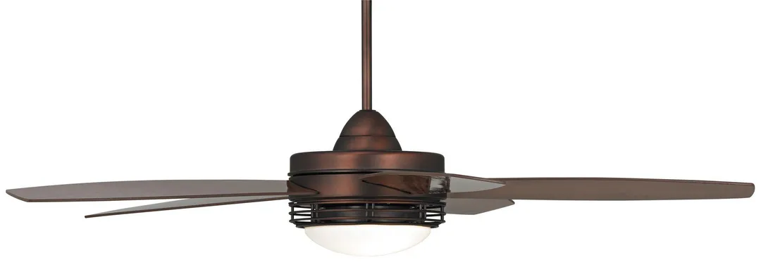Casa Vieja 60" Casa Vieja Modern Outdoor Ceiling Fan with Light LED Remote Oil Brushed Bronze Reversible Blades Damp Rated for Patio Porch, photo 6 of 6