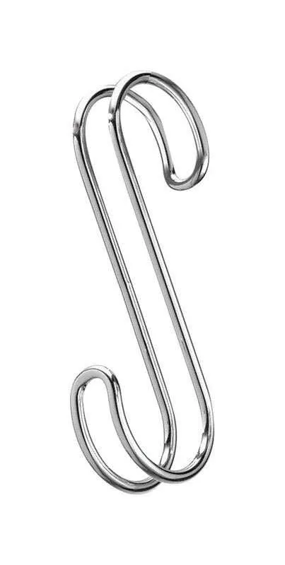 iDesign 2.4 in high · 3/4 in wide · 8.1 in long Chrome Closet Hook 1 pk