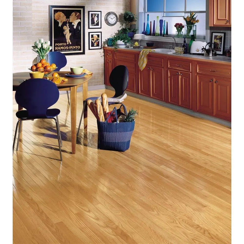 Bruce American Originals Natural Red Oak 3/4 in. T x 3-1/4 in. W x Varying L Solid Hardwood Flooring (22 sq. ft. /case), photo 2 of 8