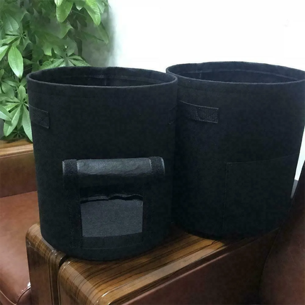 1/2/4 Pack Potato Grow Bags, Planter Bag 5/7 Gallon, Garden Bags for Vegetable, Fabric Planting Pots with Handles, Potato Planter Bag with Access Flap, Breathable Nonwoven Growing Gags, photo 8 of 11