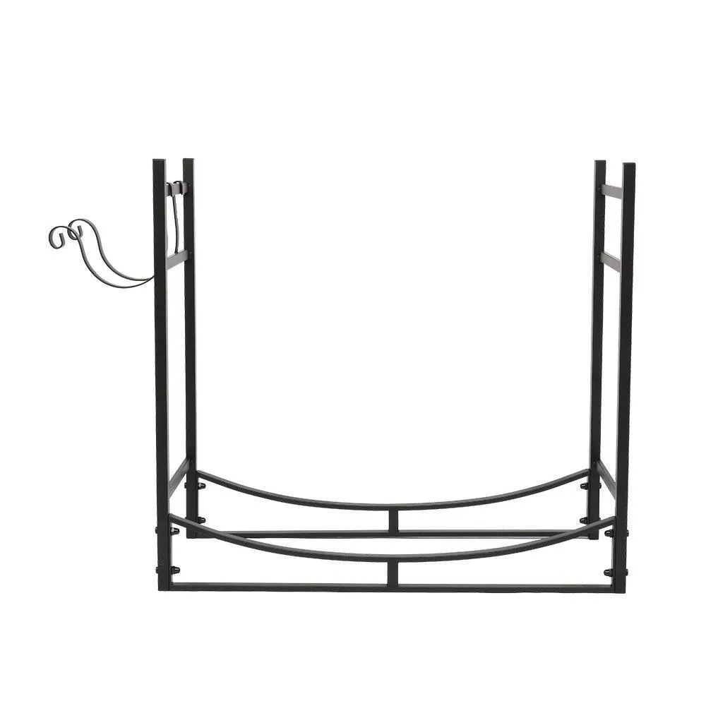 Ktaxon 33" Firewood Log Rack, Wrought Iron Wood Lumber Storage Holder for Fireplace, photo 2 of 8