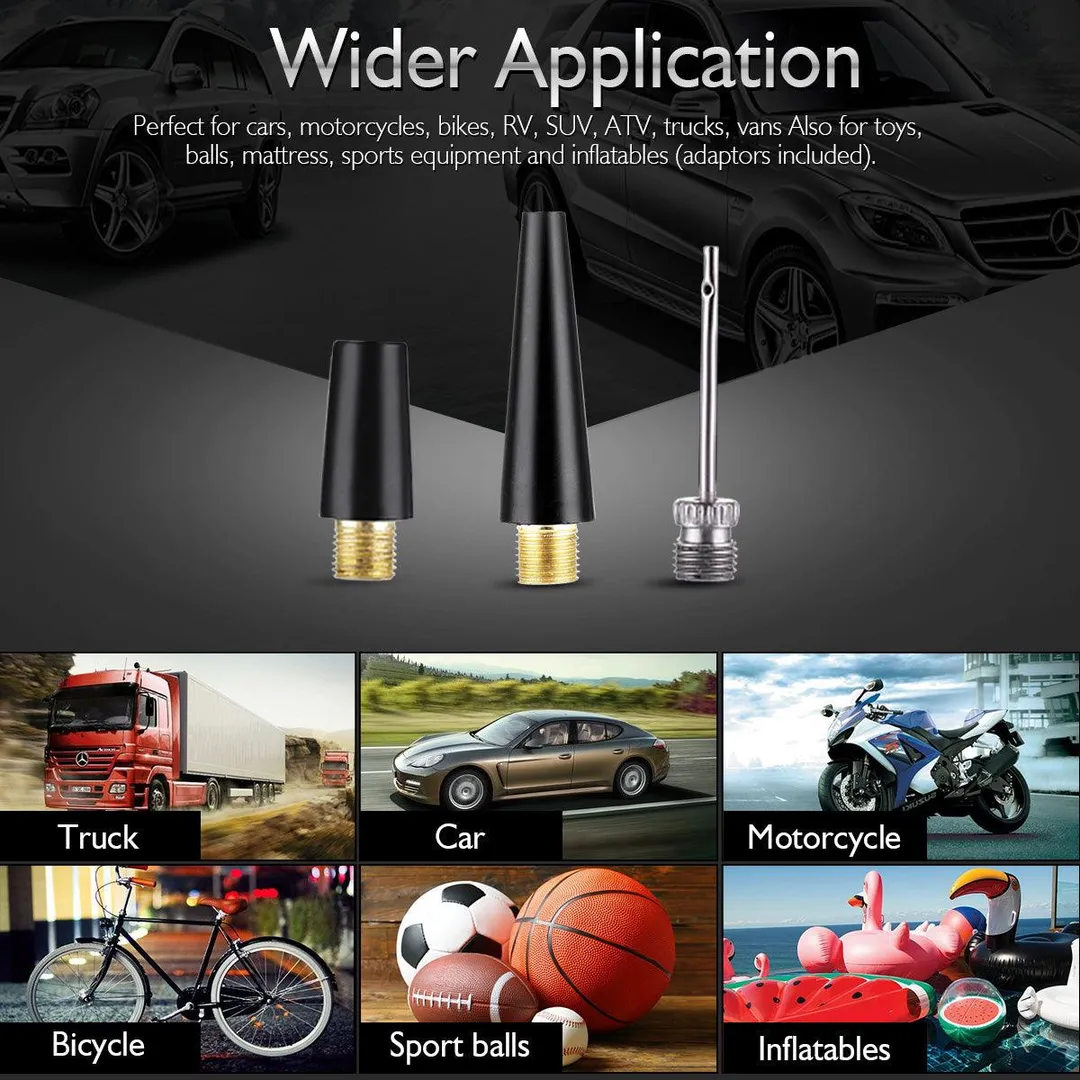 Kadell Dual Cylinder Air Compressor Pump, Heavy Duty Portable Air Pump, Auto 12V Tire Inflator for Car, Truck, RV, Bicycle and Other Inflatables, photo 4 of 11