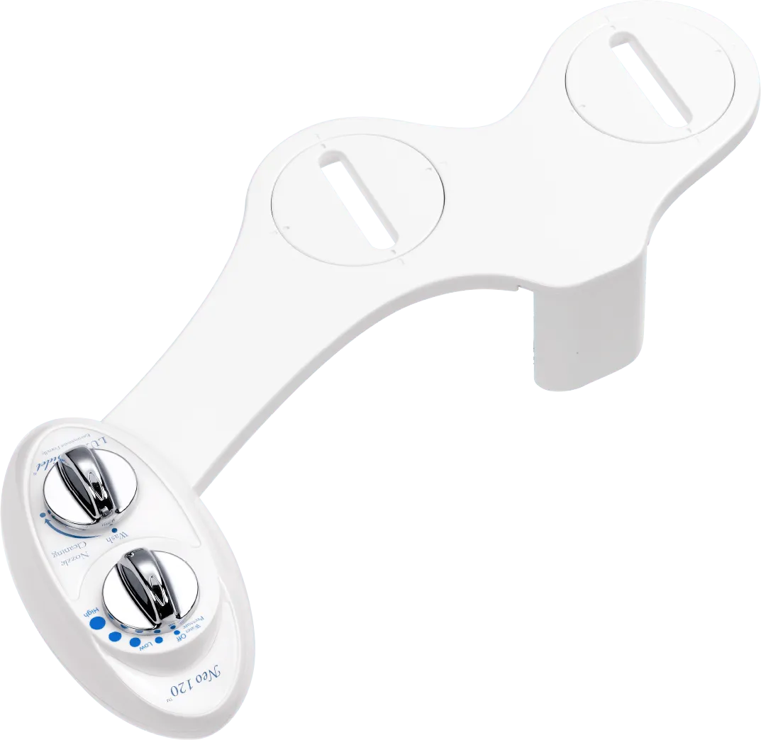 Luxe Bidet Neo 120 Luxury Fresh Water Self-Cleaning Non-Electric Bidet Attachment, White, photo 10 of 10