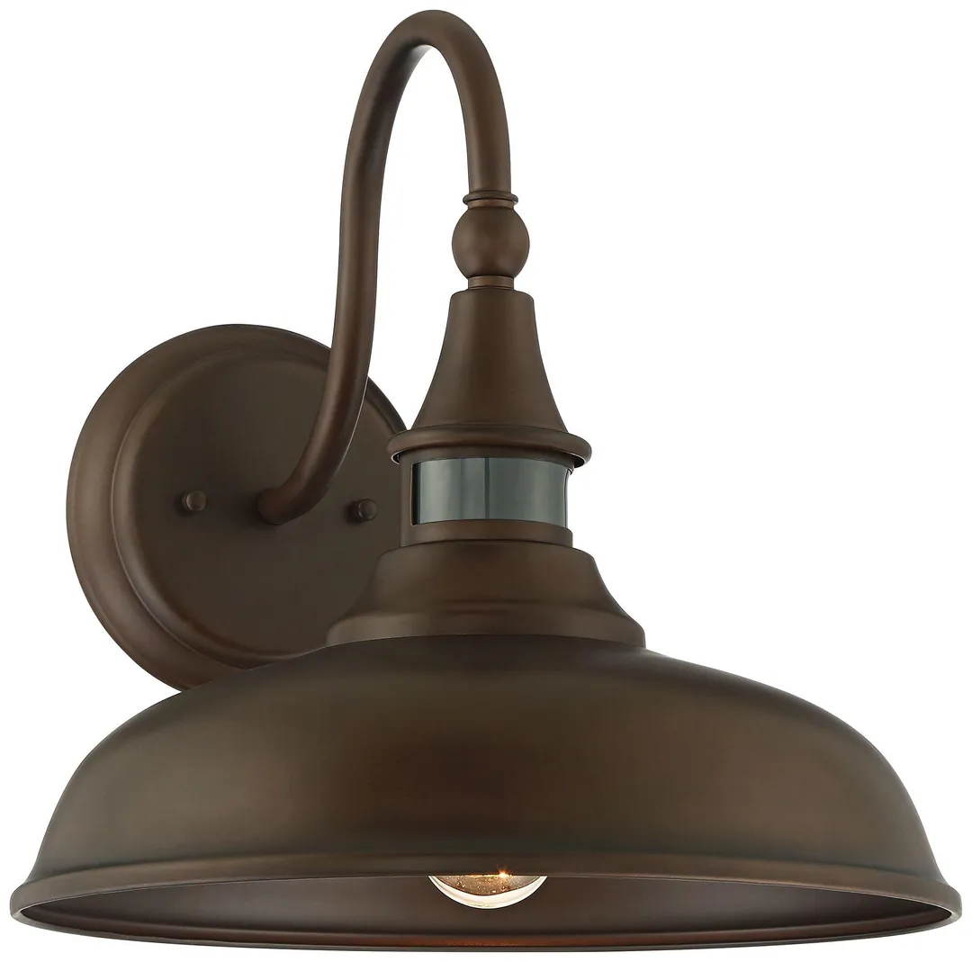 John Timberland Rustic Farmhouse Outdoor Barn Light Fixture Bronze 12 1/2" Dusk to Dawn Motion Sensor Exterior House Porch Patio, photo 2 of 6