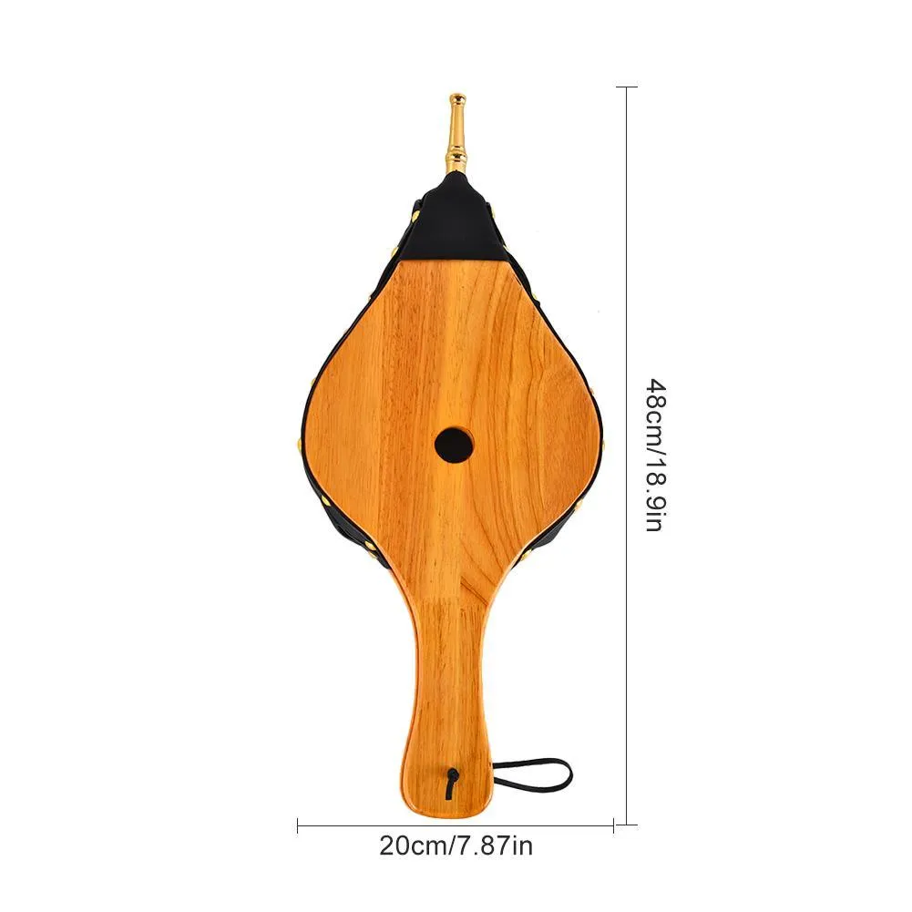 Lacyie Wooden Fireplace Blower Leather Winder Wind Blowing Outdoor Barbecue Supplies, photo 8 of 8