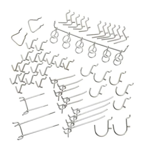 53106 Pegboard Hooks and Organizer Assortment | 50-Piece Variety Pack