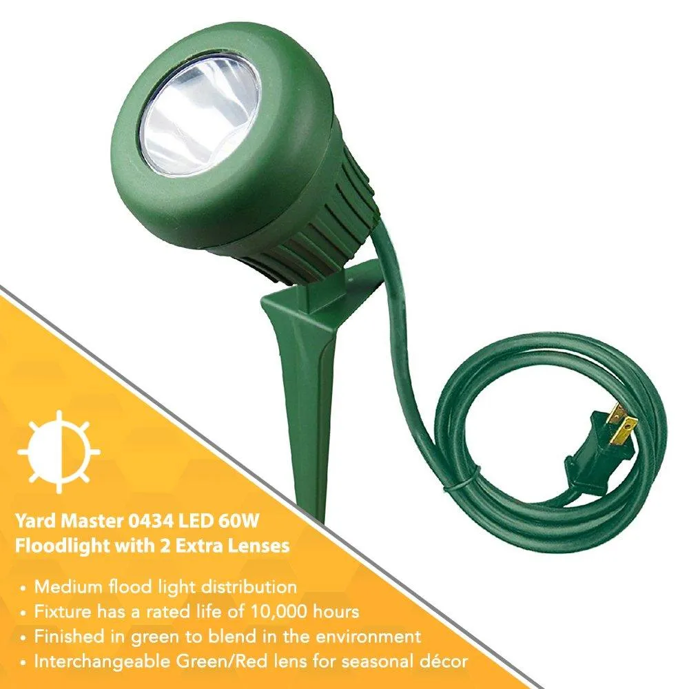 Yard Master Woods 434 Green 3' Sjtw Cord Led Outdoor Garden Flood Light with Stake, photo 3 of 4